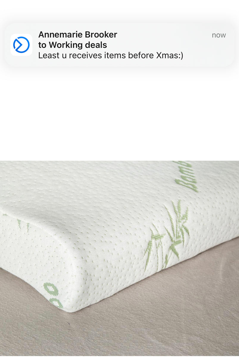 Vistara Bamboo Lux Gel Memory Foam Pillow White 🔥last one 🔥