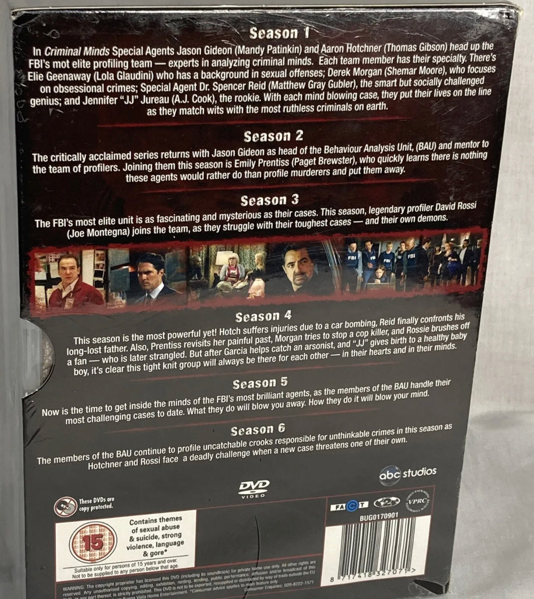 CRIMINAL MINDS - Seasons 1- 6 x DVD Set Complete. – Workingdeals