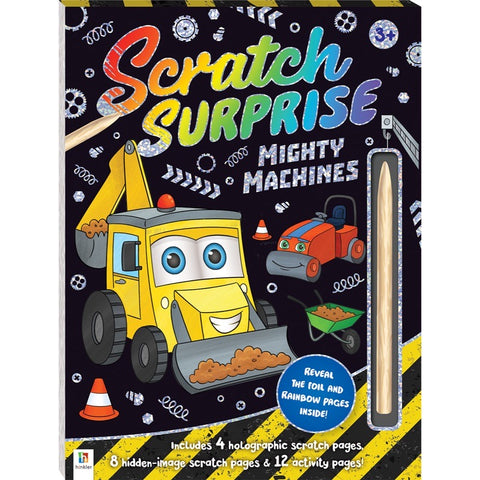 Scratch Surprise Mighty Machines Coloring Book