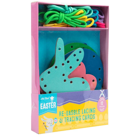 Art Star Easter Re-usable Lacing and Tracing Cards 12pc