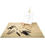 The Art Studio Sketching Set with Table Easel 44 pieces