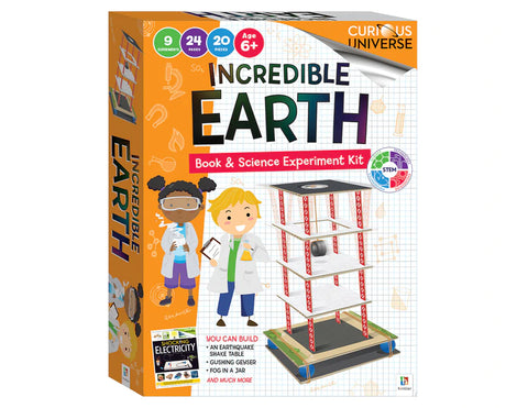 Curious Universe Incredible Earth Book & Science Experiment Kit