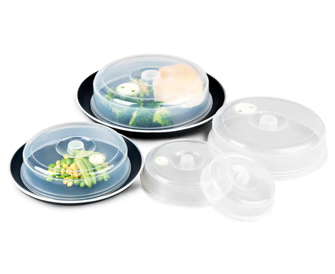 Set of 5 Microwave Covers - Transparent