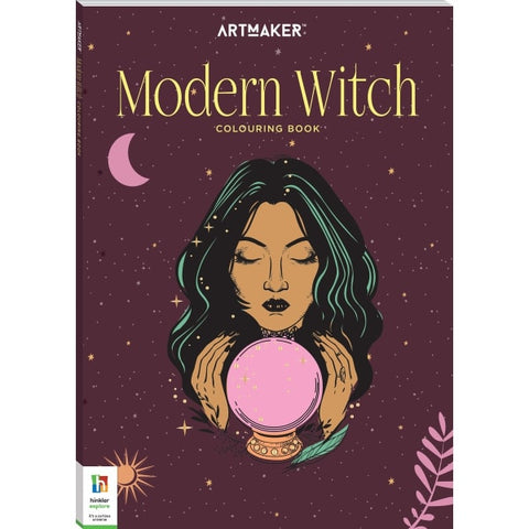 Art Maker Modern Witch Colouring Book
