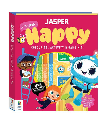 Jasper Let's Choose Happy: Colouring, Activity & Game Kit