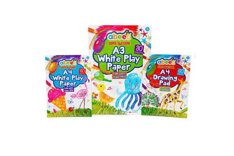 ABEEC 3 PACK WHITE PLAY PAPER