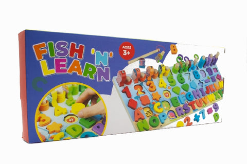 6 in 1 Wooden Fish & Learn Educational Set