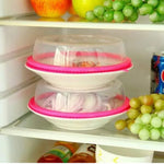 stackable Fresh plate lid food cover storage