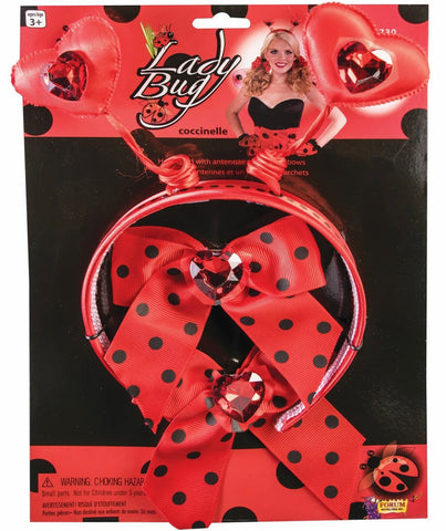 Lady Bug Headband and Hair Bows Kit