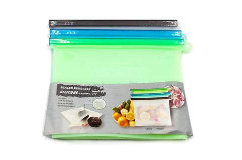 Silicone Sealed Bag Set of 3 1000ml