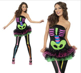 Fever Neon Skeleton Costume