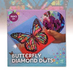 Butterfly Diamond Dots Poster with Frame