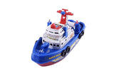 Kids Music Light Water Spray Electric Marine Rescue Fire Boat Model Education Toy