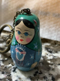 Babushka Russian key chain