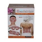 HOT/COLD GEL PACK SET OF 2 Eye Mask & Back Support