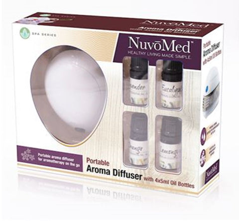 Portable Aroma Diffuser with 4 oil bottles
