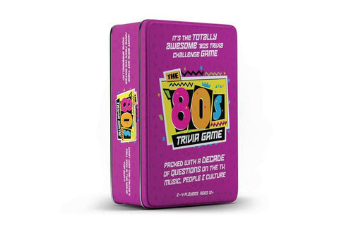 The 80’s Trivia Game in Tin