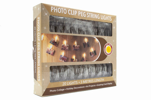 Photo Clip Peg String Lights