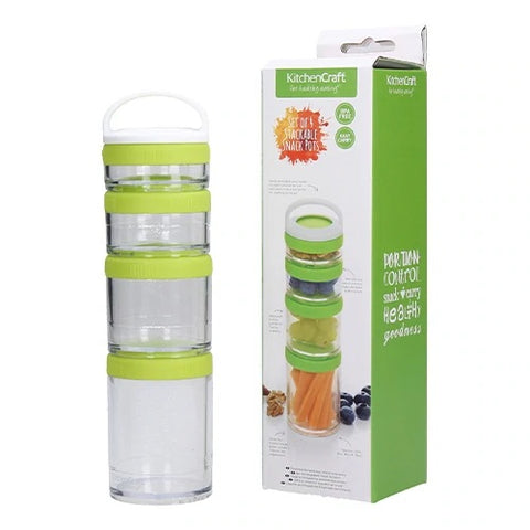Stackable Snack Containers Set of 4