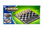 Magnetic 3-in-1 Chess, Checkers & Backgammon