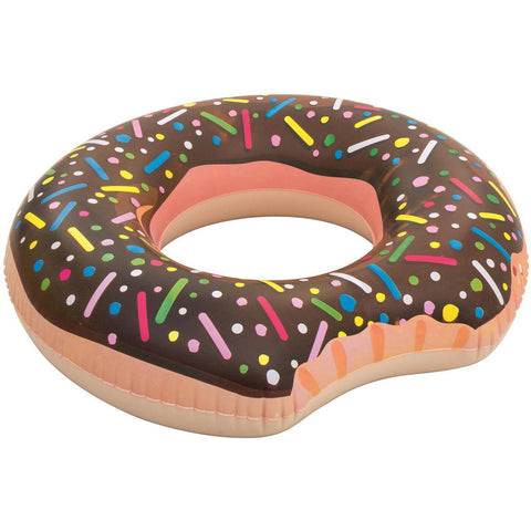 Inflatable doughnut pool float