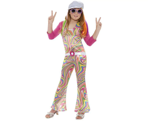 Groovy Glam Girl Fancy Dress Costume Girls