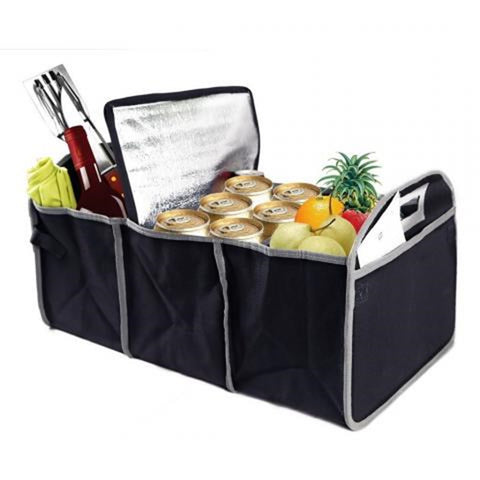 Collapsible Car Boot Organiser with Cooler Bag