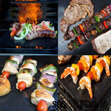 Non-Stick BBQ Grill Mat Pad  Baking Mat Cooking Grilling Sheet Reusable Heat Resistance Easily Cleaned Kitchen For Party