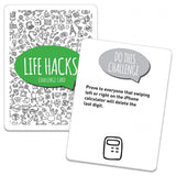 The Amazing Life Hacks Card Game Tin