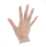 Cure Guard Vinyl Powder-Free Disposable Gloves - Clear - Medium- 100 Pack