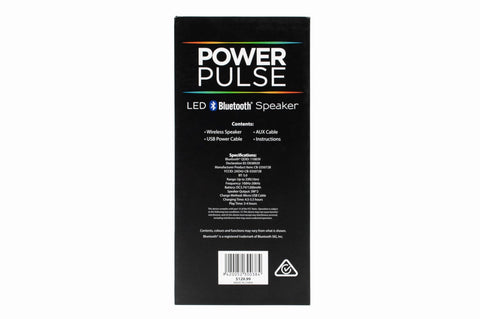 Power pulse led bluetooth on sale speaker