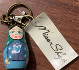 Babushka Russian key chain